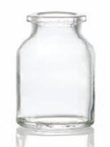 30 ml injectieflacon, helder, type 2 geblazen glas